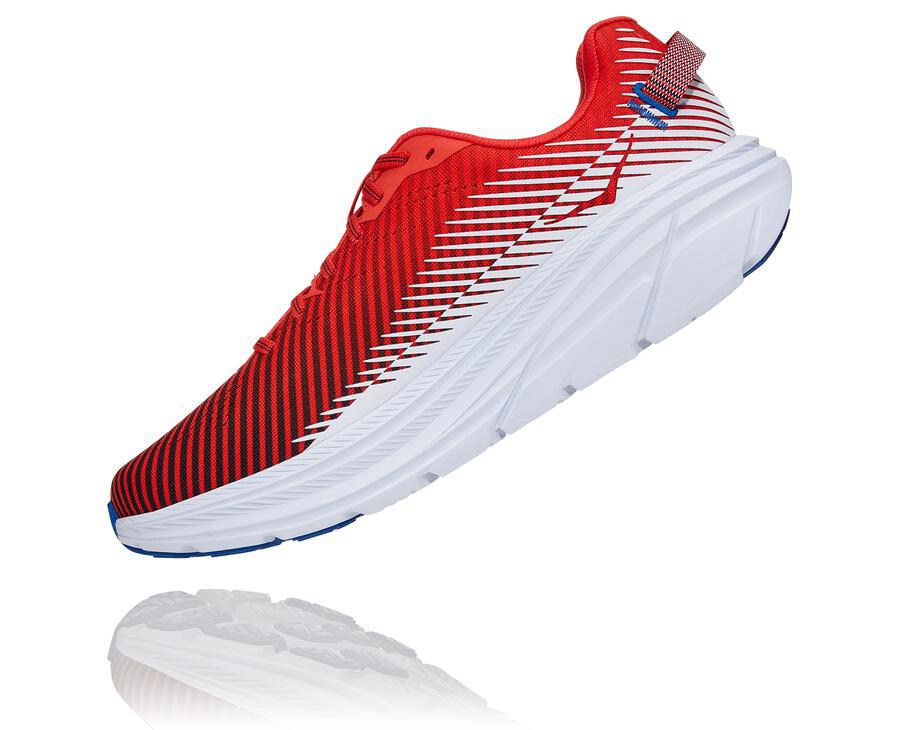 Hoka One One Rincon 2 Löparskor Herr - Röda/Vita - EYTDK-1426